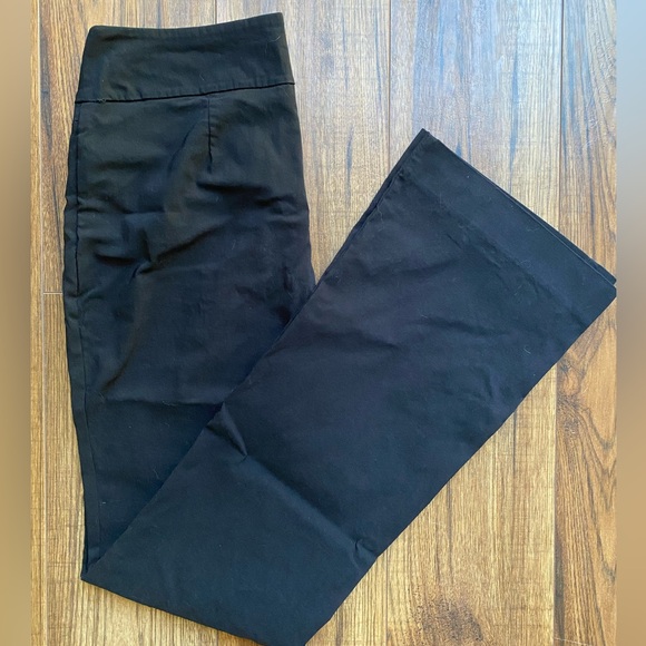 Black Low Rise Bootleg Pants - Picture 3 of 3